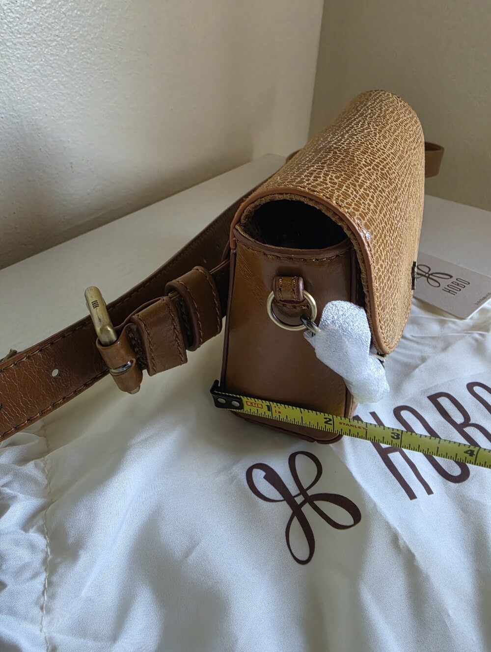 HOBO Drake Genuine Leather Crossbody / Belt Bag in Cedar Crackle Print - NWT - Picture 16 of 16